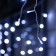 Garland "fringe" 6 × 0.7 m, IP44, UMS, white thread, 120 LED, white glow, flicker, 220 V