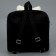 Baby plush backpack for the girl "cat", black color