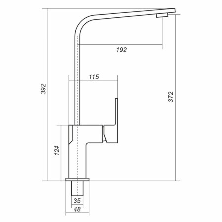 Kitchen mixer Uperwood UPD-002, color 03 chrome/smoke-3