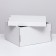 Folding box, white, 31.2 x 25.6 x 16.1 cm
