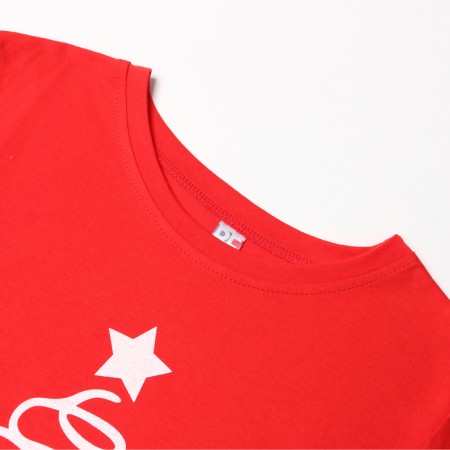 Women's T -shirt "Christmas tree", red color, size 48-4