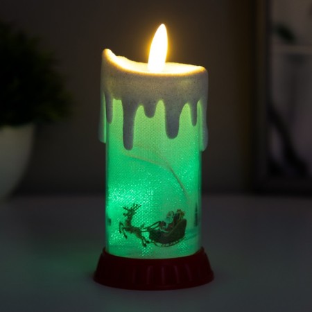 Spinker "Frosty candle" Led RGB from batteries LR44 6x6x10 cm Risalux-3