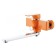 Bath mixer D&K DA1433313, with long spill, orange/chromium