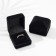 The case velvet for earrings/Ring "Traditions" rectangle 4.5 × 5, black color