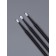 Micro -shoes for extensing and laminating eyelashes, set - 50 pcs, 9.5 cm, black color