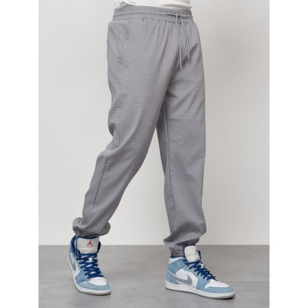 Male tracksuit, size 48, gray color-6