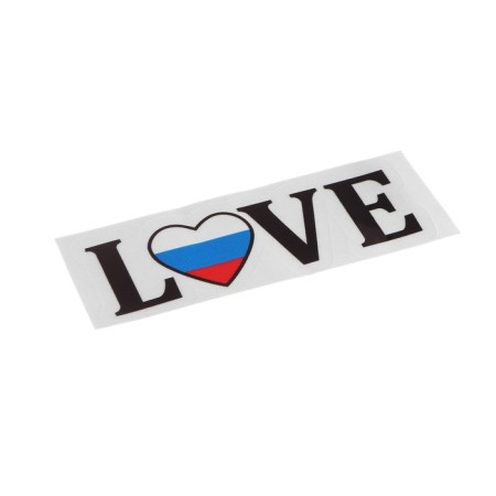 Stick on the car "I love Russia", 13 × 4.5 cm-1