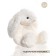 Soft Gulliver toy "Bunny Vyslowry", white color, 24 cm