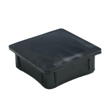 Internal plug 80x80 mm, universal, black