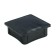 Internal plug 80x80 mm, universal, black