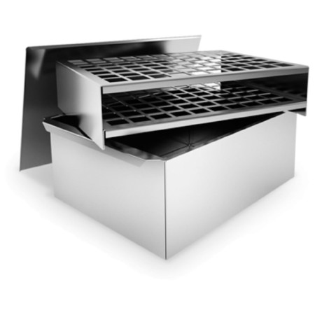 Double -tier smoke Smoky Simple, cover and two grilles, 39 x 27 x 17 cm
