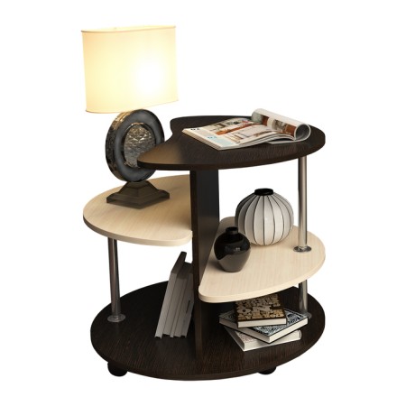 Journal table (SZh-5), 700x700x605, oak wenge/dairy oak