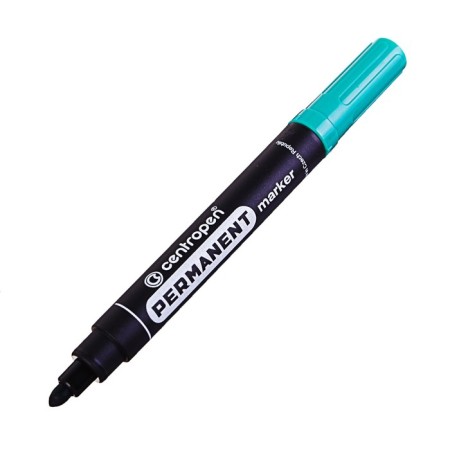 Permanent marker 5.0 mm centropen 8566, line 2.5 mm, green line-1