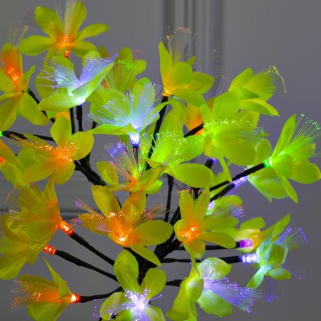 LED Lilia Yellow Lilies 30 cm, 32 LED, blinking, 220 V, glow of multi (RG/RB)-2
