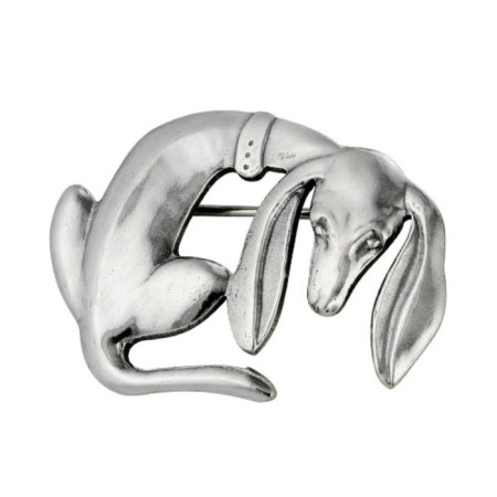 Brooch "Dog", echoing with oxidation