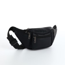 Lightning waist bag, black color