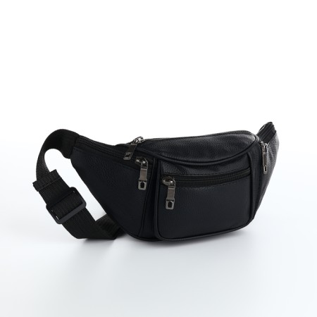 Lightning waist bag, black color
