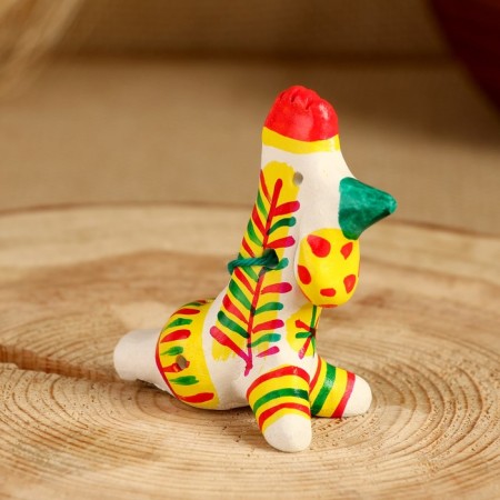 Filimonovskaya toy whistle "Cockerel", 5 x 7 cm