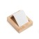 Earrings stand, wood, 1 pair, 5.8 × 6.8 cm, beige color