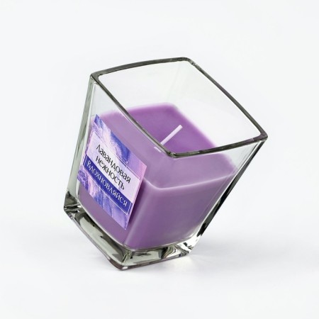 Aromatic candle in a glass "lavender tenderness", 6.8 x 8 cm.-6
