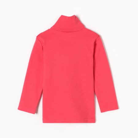 Turtleneck for girls, raspberry color, height 104 cm-3