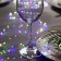 Garland "Mishura" 2 m Rosa, IP20, silver thread, 100 LED, glow of multi, USB