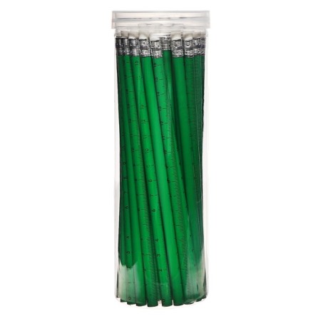 Black pencil with the eraser "ruler", hardness of HB, round body, mix-7