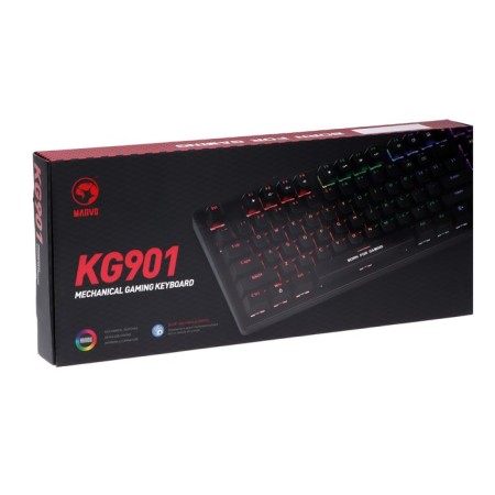 Keyboard Marvo KG901, game, wired, mechanical, 87 keys, USB, backlight, black-6