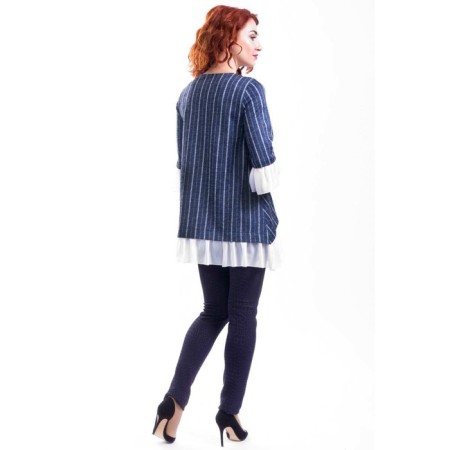 Female trousers, size 42, blue color-4