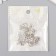 Bead for creativity Metal "Oblushka" silver 1.1x0.9 cm