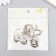 Decor Metal for creativity "Snow" silver 4642 2x1.5 cm