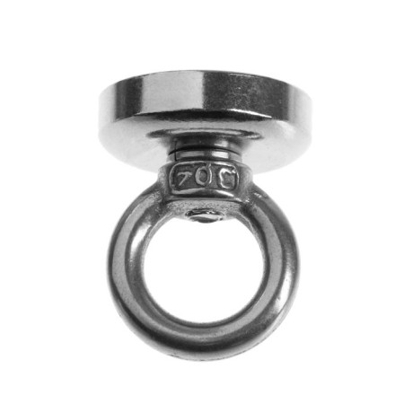 Magnet neodymium Cartage with a loop for a car, D 25 mm, clutch 10 kg