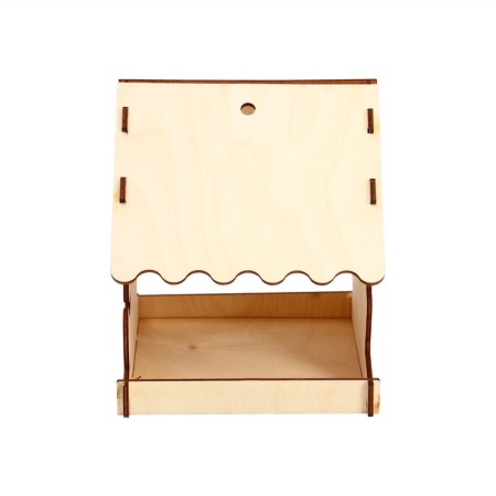 DIY wood feeder "New Year's Dragon", 14.5 × 14.5 × 17.5 cm, Greengo-12