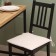 Siddle on a chair with Ethel Dream ties, 40*40 cm, 100% linen