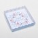 Box for cookies with PVC "Happy New Year" bilateral, 15 x 15 x 3 cm