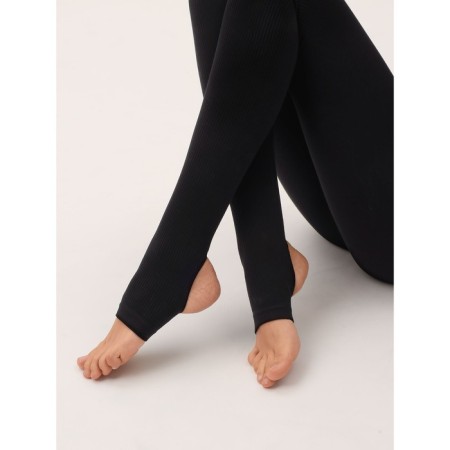 Women's Legins with an open heel in the rubber Mirey Leging with Hell, size 46-48, black color-3