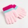 Children's gloves minku colored, col. Light pink, 15 rr (15 cm)