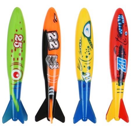 Diving for diving “on the wave” of “fish”, 4 objects, color mix