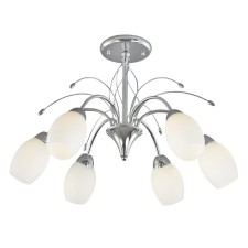 Ceiling lamp 6x60W E27, size 63.5x63.5x40 cm