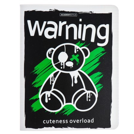 Notebook of 48 sheets in the cage "Fashion Bear", plastic cover, mix-5