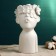 Kashpo - VAZ "Boy with a wreath" White, 28x12x14cm