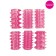 Silicone nozzle on Erowoman, with spikes, transparent, 5.5 x 2 cm, pink, set 6 pcs