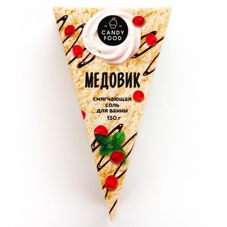 Соль для ванны, 150 г, аромат медовика, CANDY FOOD-2
