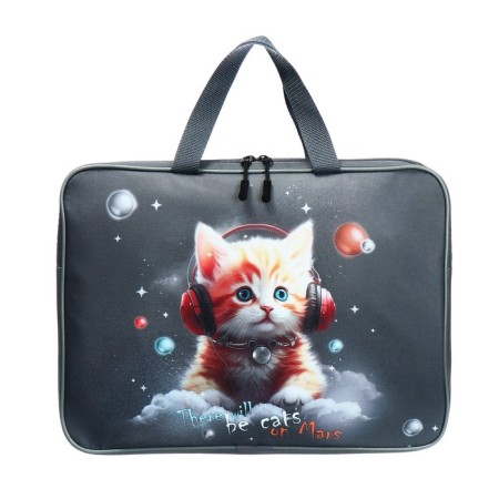 Folder with handles Textile A4, 370 x 280 x 60 mm, Stavia "Martian cat"