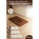 Savanna Memory Foam bath and toilet rug, 50 × 80 cm, brown color