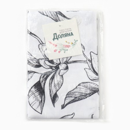 Plant Leaves 35x60 cm, 100% cotton, mobbled 164 g/m2-3