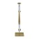 NLED-497-12W-G desktop lamp on the clamp and with the base of gold