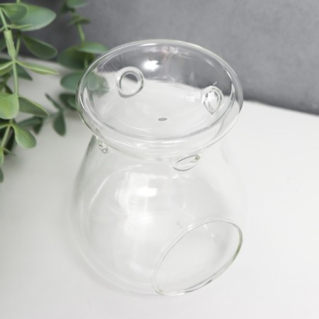 Aroma lamp glass "Vazon" transparent 9.5x8 cm-2
