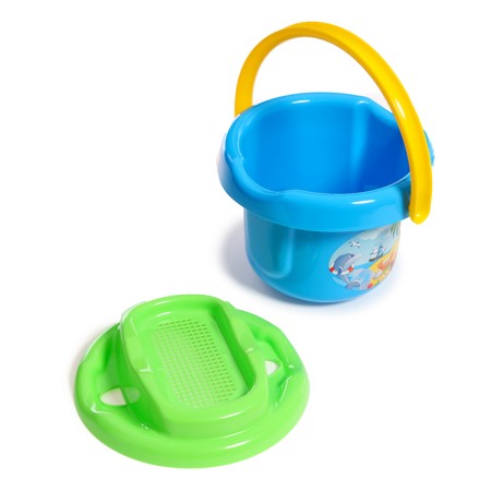 Sanding set No. 193: large bucket, large strainer, spatula, robbery), Mix color-4