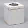 Box for a cake with a window, "cake", white, 26 x 26 x 30 cm
